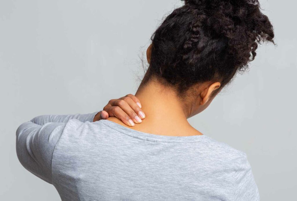 women with neck pain